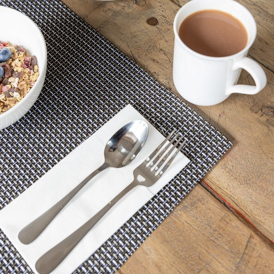 Set de table tissé - gris métallisé, 30x45cm - KitchenCraft