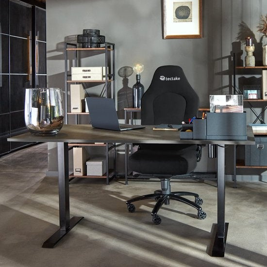 tectake® - chaise de bureau chaise gaming - chaise de bureau de luxe chaise de bureau - chaise de course chaise de bureau chaise gaming Springsteen - noir