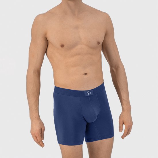 Fibershirts Anti-Sweat Boxer Shorts - Sweat Pad intégré - MicroModal respirant - Anti-Transpiration - Hommes - Taille XL - Marine