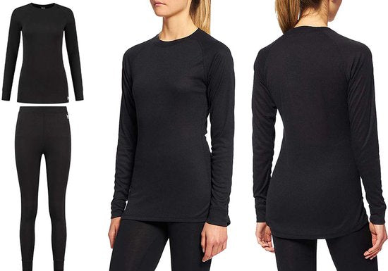 Heat Essentials - Sous-vêtements thermiques pour femmes - Leggings thermiques pour femmes - Noir - M - Vêtements thermiques pour femmes - Pantalons thermiques pour femmes - Leggings thermiques - Pantalons thermiques pour femmes