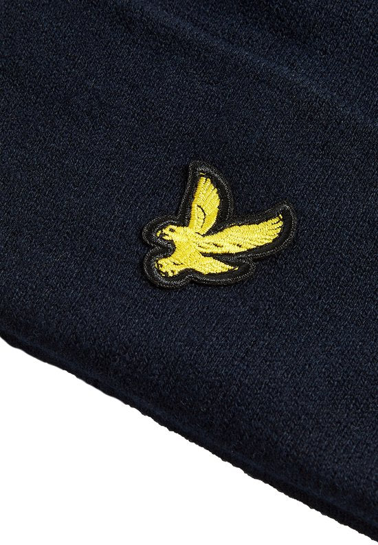 Bonnet Lyle & Scott en laine mélangée, bleu marine - Taille unique - Homme
