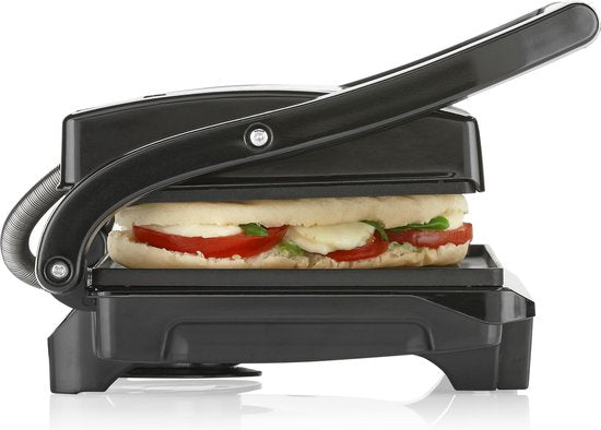 Grill de table Tristar - GR-2846 - 700 W - Appareil à croque-monsieur - Surface de cuisson 22,5 x 14 cm - Aluminium