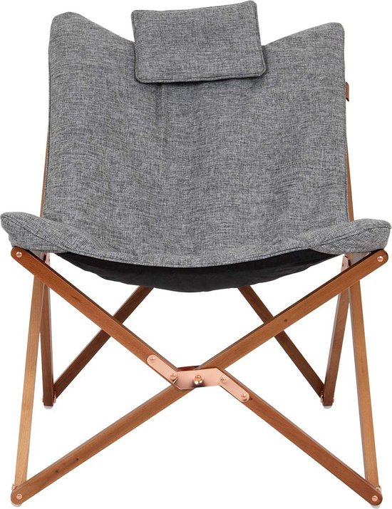 Bo-Camp - Urban Outdoor - Fauteuil de détente - Bloomsbury - M - Polyester Oxford - Gris
