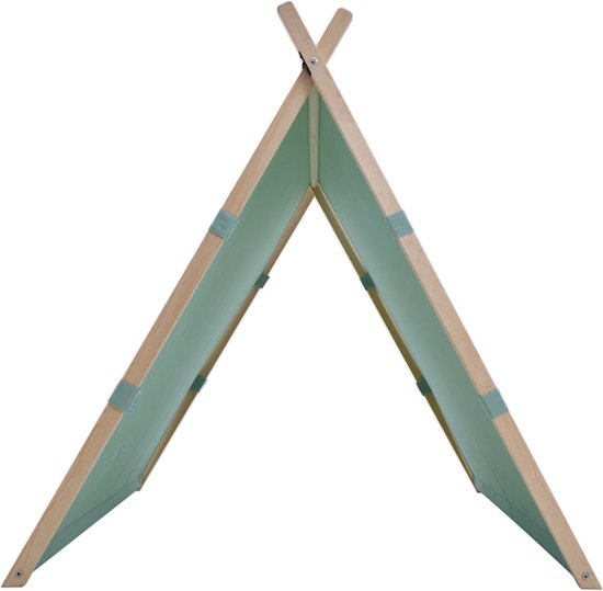 Sunny Como Play Tent Green - Tente Wigwam Tipi pour enfants - Poteaux en bois FSC - 123x106x107cm