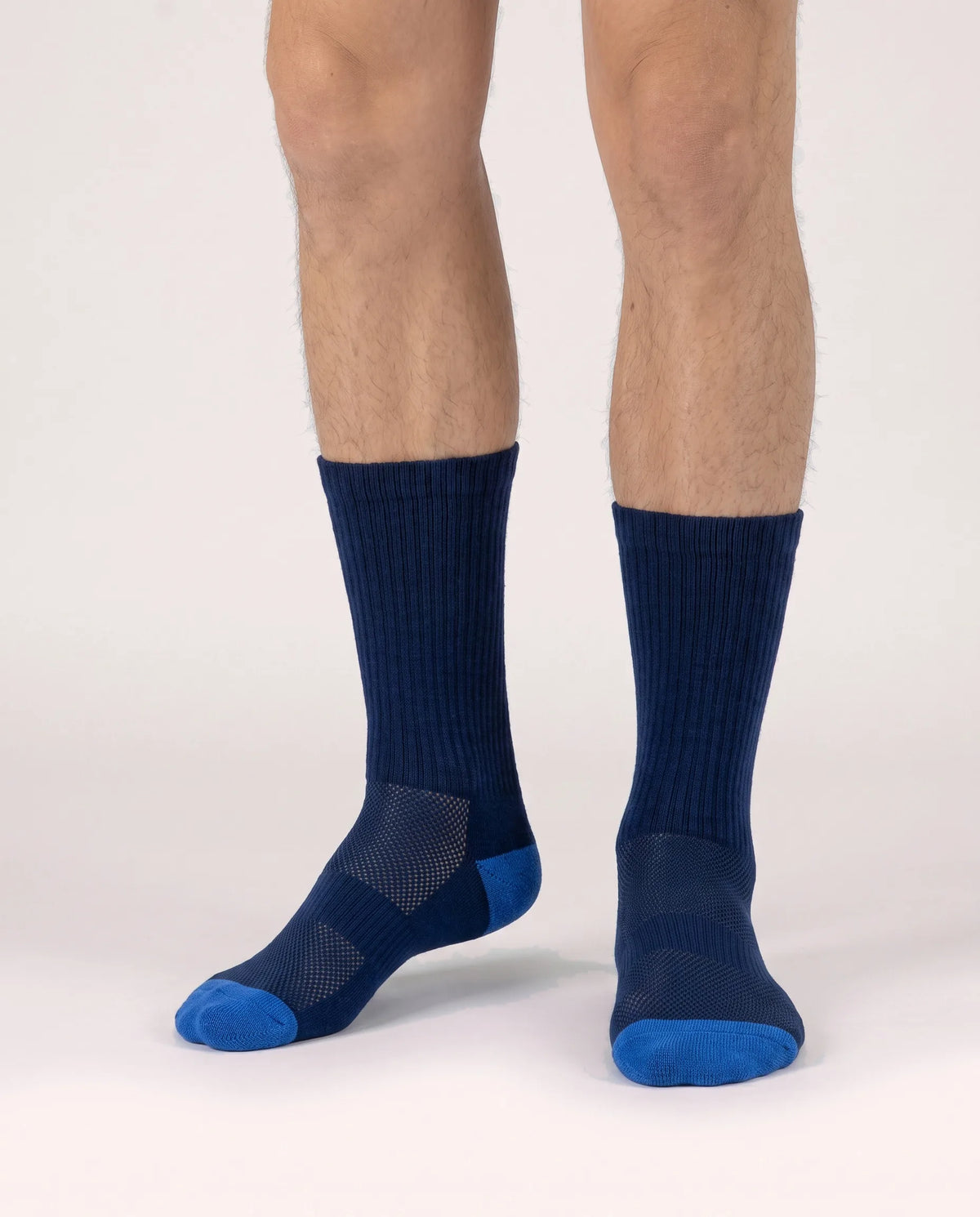 Chaussettes anti-transpiration Fibershirts - Longues - Bleu marine