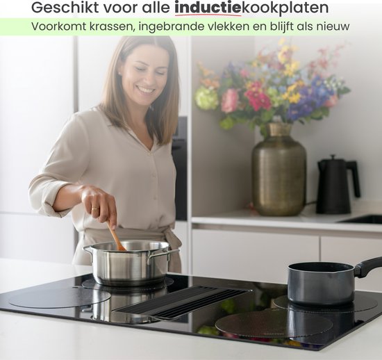 Protecteur pour plaques à induction MoreCore - Résistant à la chaleur jusqu'à 280 °C - Tapis d'induction ronds - Protège-casseroles - Dessous-de-casserole - Plaque de protection pour plaque de cuisson - Tapis d'induction - Protecteur d'induction - Plaque