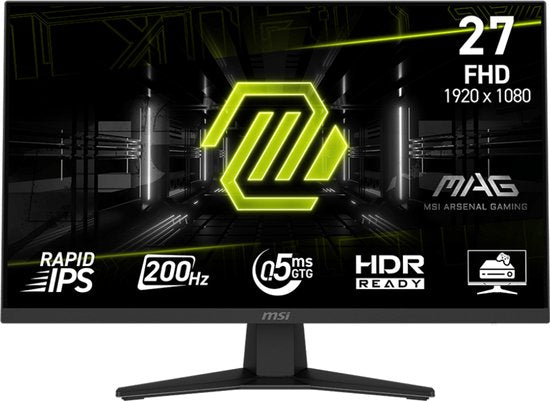 MSI MAG 274F - Écran de jeu Full HD - Rapid IPS - 200 Hz - 27 pouces