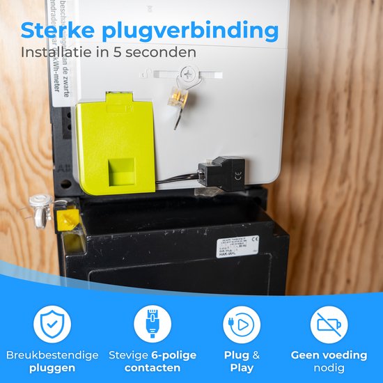 Nuvance P1 Splitter - Passif - Convient à Homewizard - P1 Meter, Charging Pole, Energy Meter, Smart Meter - Port RJ12