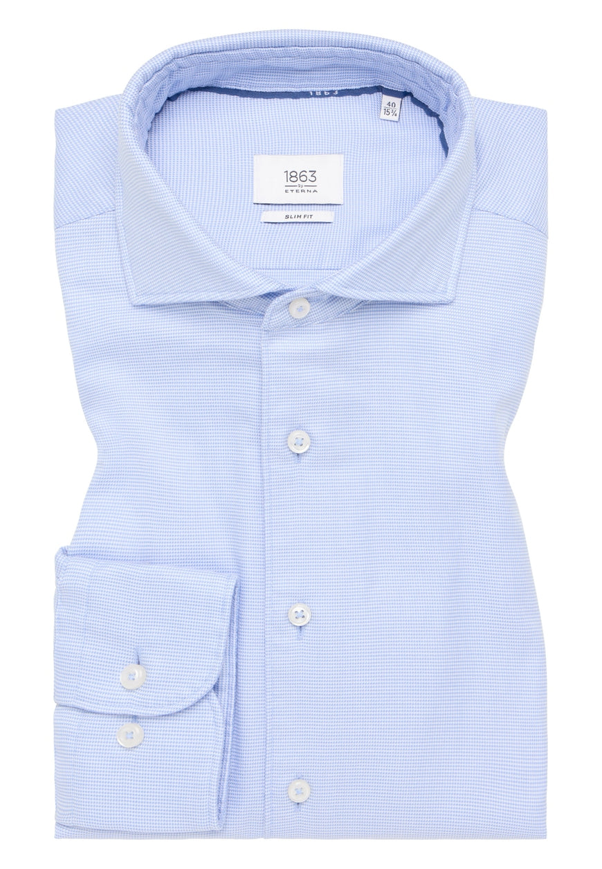 Seidensticker Group - Chemise SLIM FIT - bleu clair structuré - Taille 38