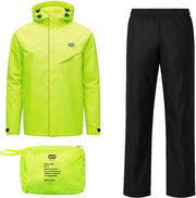 Infinity Goods Combinaison de pluie Nikki - Femmes et hommes - Taille XXXL - Imperméable et respirante - Réfléchissante - Jaune fluo