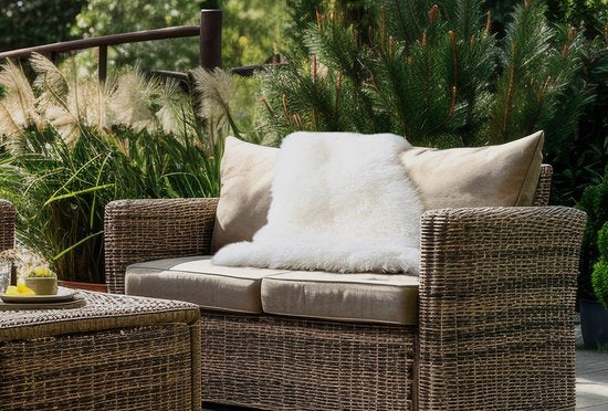 Home&Comfort Peau de mouton - Crème - 90x60 cm - Peau de mouton douce et chaude