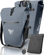MIVELO Sacoche de transport, sacoche de transport, étanche, 100% sans PVC, compartiment pour ordinateur portable et serrure, sacoche de transport, 1 pièce, bleu jean