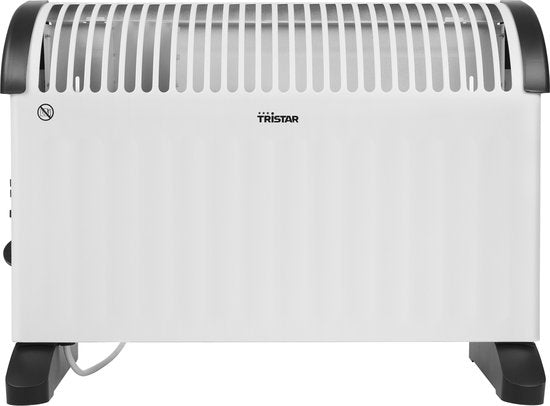 Radiateur à convection Tristar KA-5166 - 3 niveaux de chaleur - Thermostat réglable - Fonction Turbo - 750 W - 1 250 W - 2 000 W - Mode ventilateur