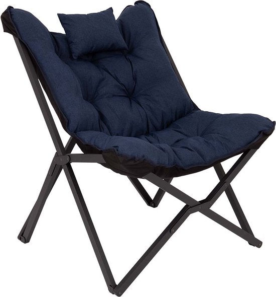 Bo-Camp - Industrial - Fauteuil de détente - Brandon - Cationic - Bleu