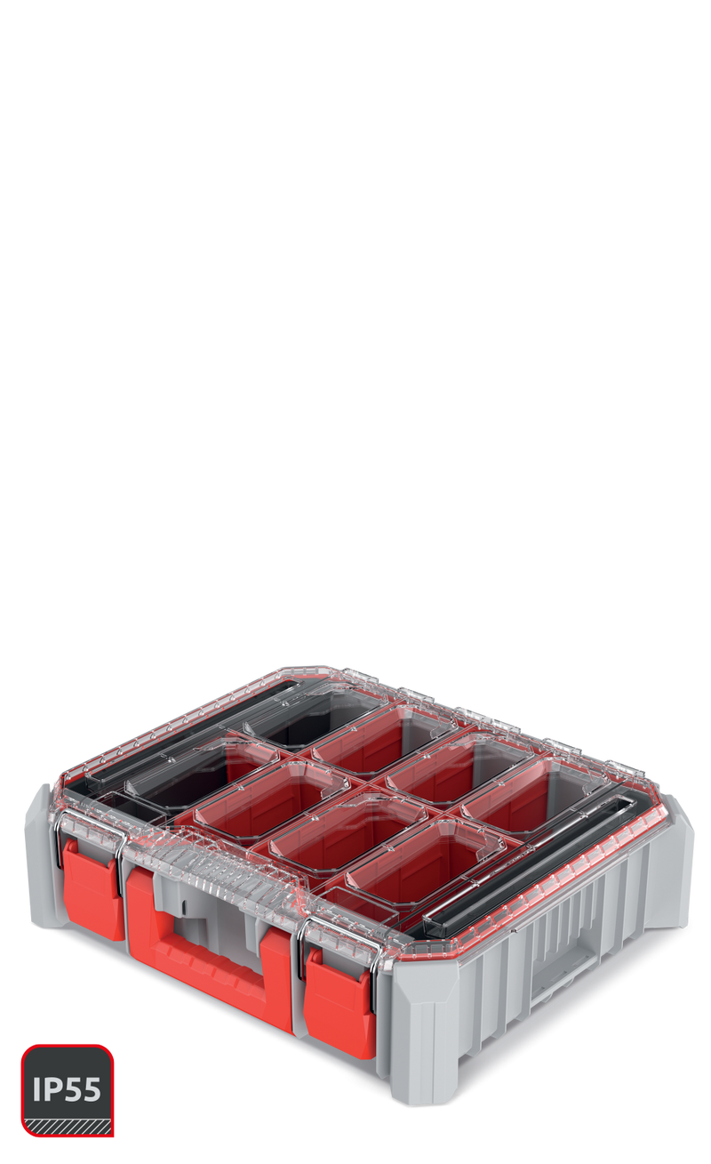 Kistenberg C BLOCK BRIDGE Cool Grey 4C Organisateur d'outils avec boîtes
