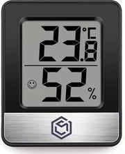 Ease Electronicz Hygromètre - Humidimètre - Station météo numérique - Humidimètre - Thermomètre d'intérieur - Pile incluse