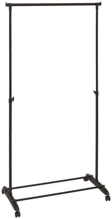 Portemanteau 5Five à une seule tringle - plastique/métal - noir - 80 x 42 x 160 cm