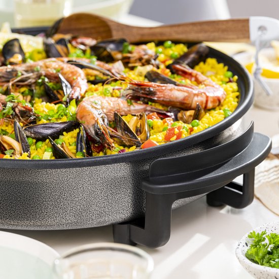 Poêle électrique Tristar 1500 W - PZ-2964 - Ø 40 cm avec couvercle - Température maximale 280 °C - Sans PFAS
