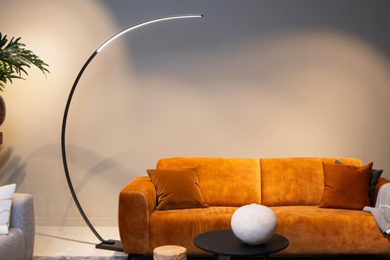 Lucide CURVE - Lampe arquée - LED à intensité variable - 1x15 W 2700 K - Noir