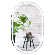 Miroir de salle de bains Coast LED – 80 x 50 cm – Intensité réglable – Anti-buée – Argent