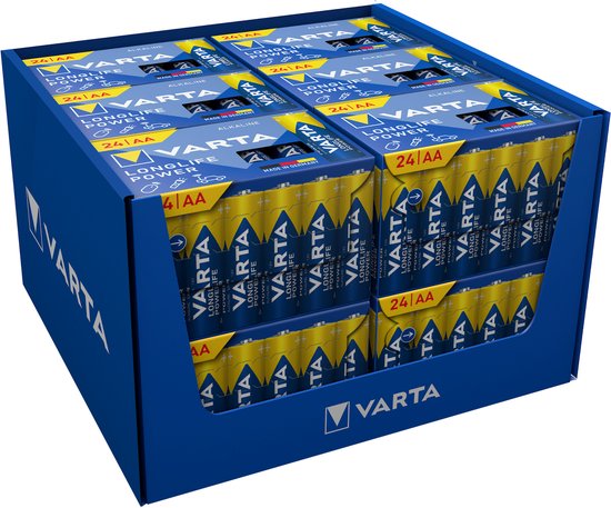 Varta Longlife Power AA, lot de 24 pièces