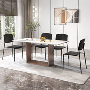 Ensemble de 4 chaises de salle à manger Coast - Empilables - Dossier ergonomique - Plusieurs couleurs disponibles