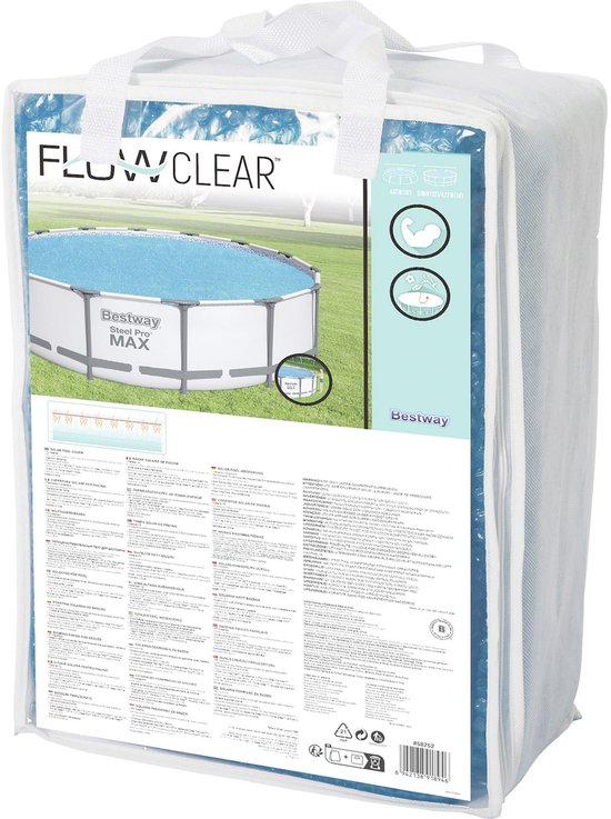 Bâche de protection ronde pour piscine Bestway Solar, 427 cm