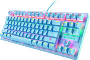 Clavier mécanique de jeu K2 RGB - Convient à Windows/Mac - interrupteur bleu