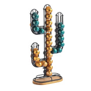 Porte-capsules MSV ELIE - Bois et acier - Noir mat - Pour capsules Nespresso