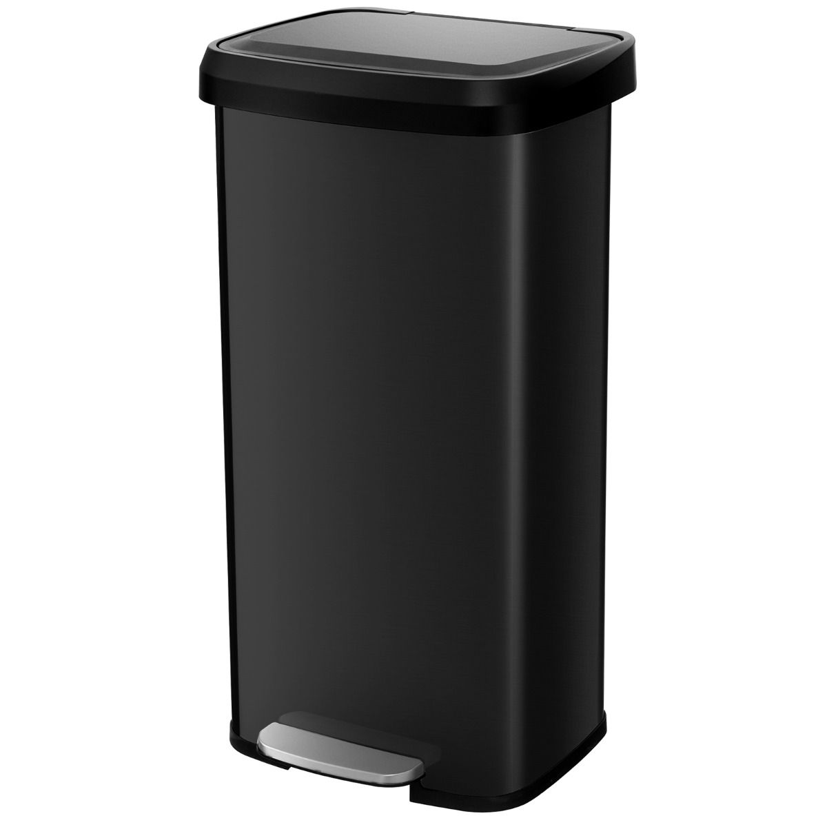 Poubelle Coast à pédale - 68 litres - couvercle à fermeture douce - compartiment désodorisant - noir