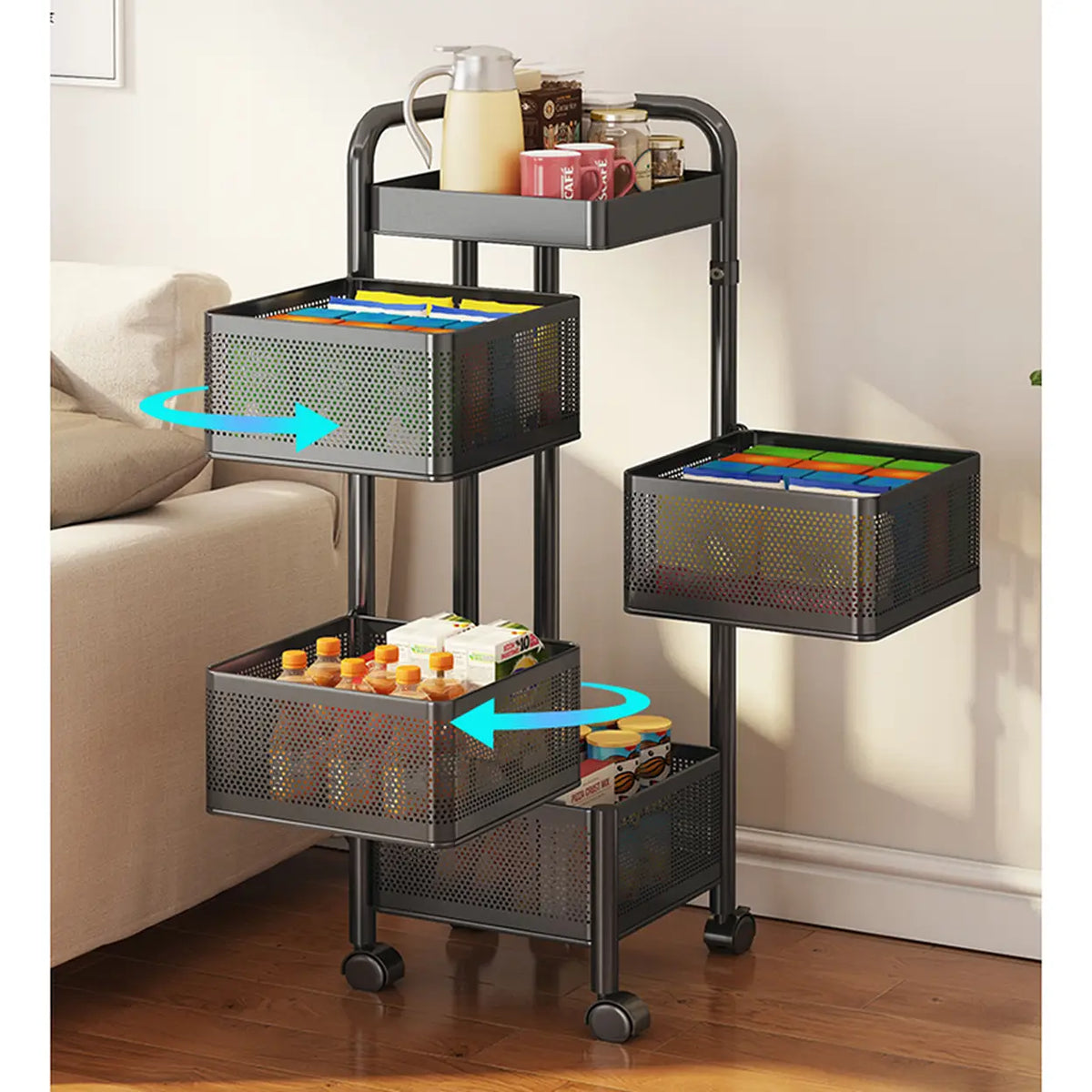 Étagère de cuisine pivotante Maxcook MCWA253 - 6 niveaux