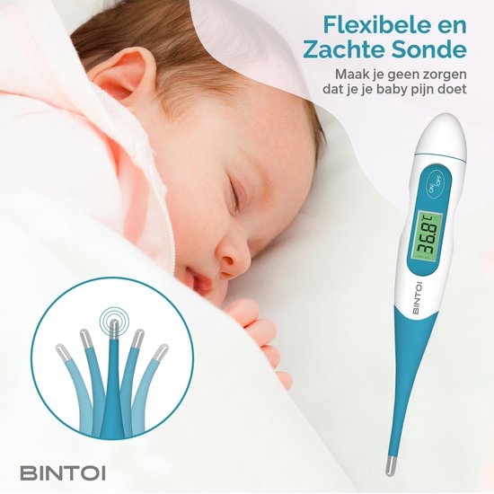 Bintoi® XR210 - Thermomètre corporel numérique - Thermomètre de fièvre - Thermomètre de température