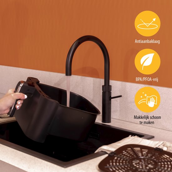 Tristar FR-9037 - Friteuse à air chaud XXL - 6,2 L - Avec hublot - 10 programmes de cuisson - Sans PFAS