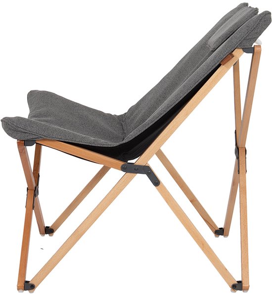 Bo-Camp - Urban Outdoor - Fauteuil de détente - Wembley - M - Nika - Gris