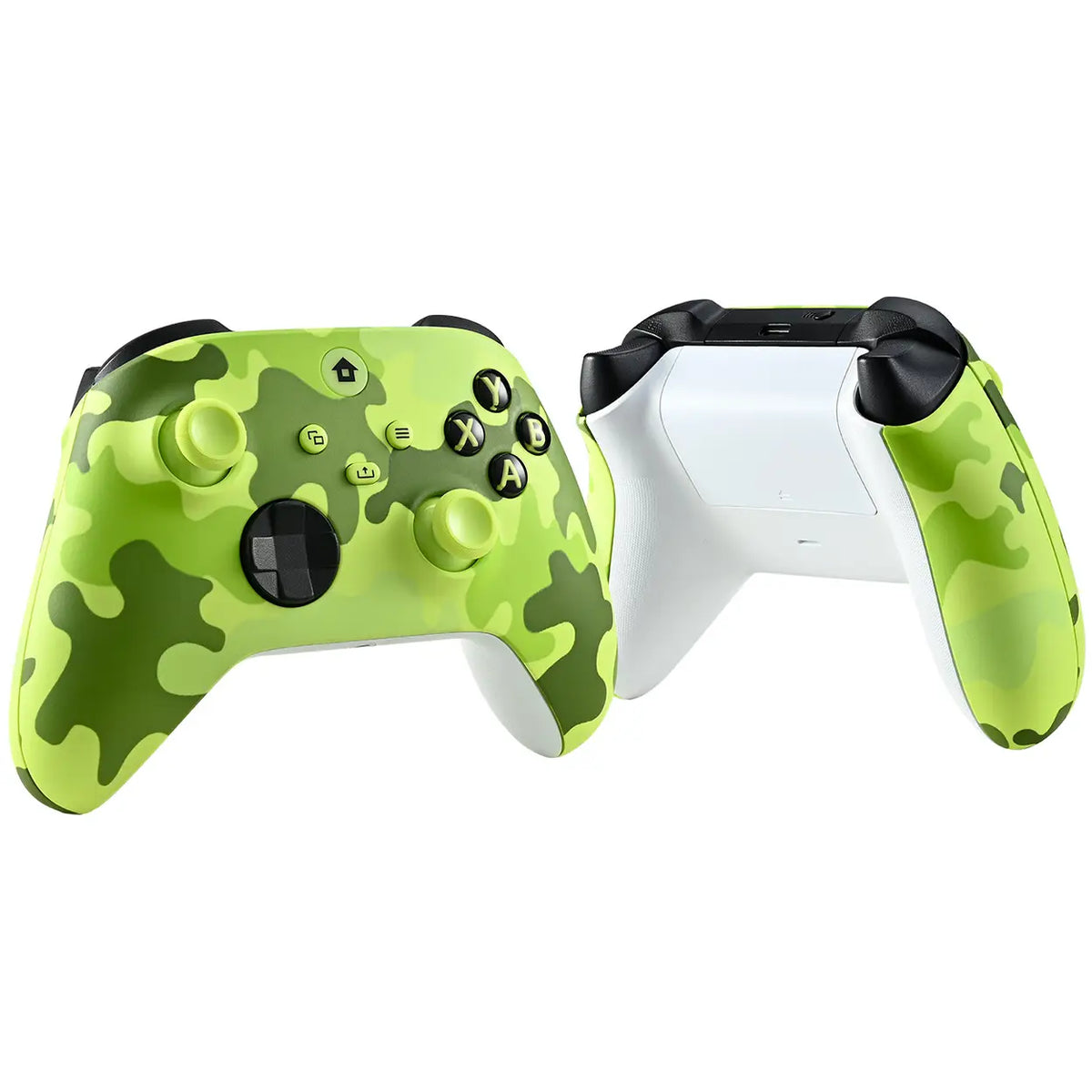 Manette de jeu sans fil Rexsun WR007 - Vert camouflage - 2,4 GHz, Xbox One/PC, fonction de vibration