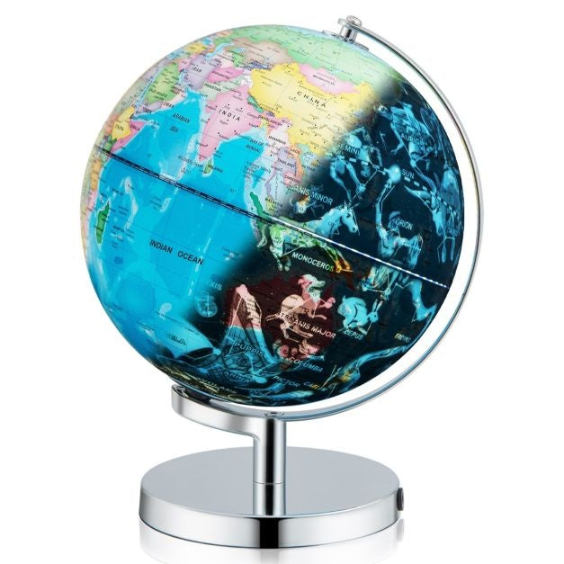Coast Illuminated globe - Globe lumineux avec constellations - 23 cm - Bleu