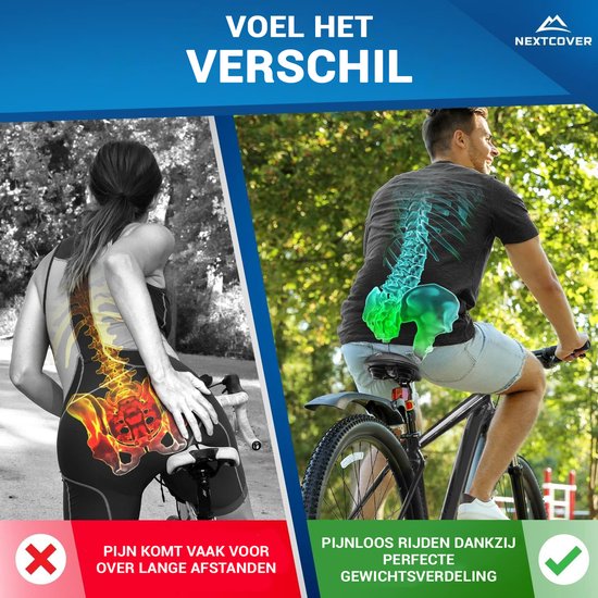 NEXTCOVER® Bike Saddle City with Memory Foam 3.0 - L'original - selle de vélo ergonomique pour femmes ou hommes avec mousse à mémoire 3.0 pour un confort de conduite maximal - Selle de vélo confortablement souple