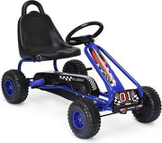 Gokart Go Cart avec frein à main Troll CAR 30kg Véhicule à pédales Véhicule à pédales pour 3-6 ans bleu