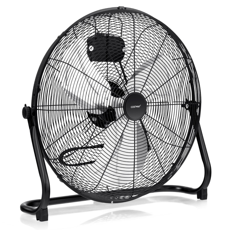 Coast Ventilateur de sol - 3 vitesses - réglable à 145° - 160W - 62 x 20 x 59 cm - Noir