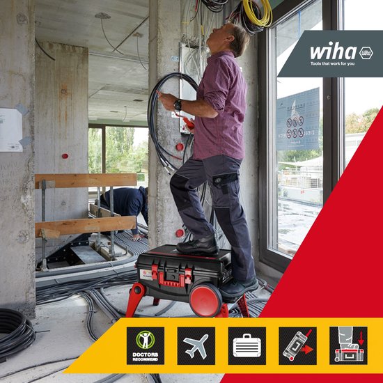 Coffre à outils XXL III (Solo) pour électricien – WIHA 44129