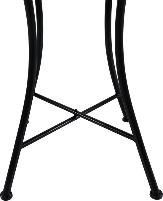 Table de bistrot AXI Camilla - Casa del Sol – Table de jardin en métal – Carrée – 60 x 60 x 75 cm - Effet mosaïque – Incrustée de carreaux en céramique – Pour le jardin, la terrasse et le balcon