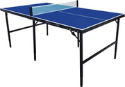 Table de ping-pong Cougar Midi 1800 - Portable et pliable - 180 x 102 x 65/76 cm - Bleu