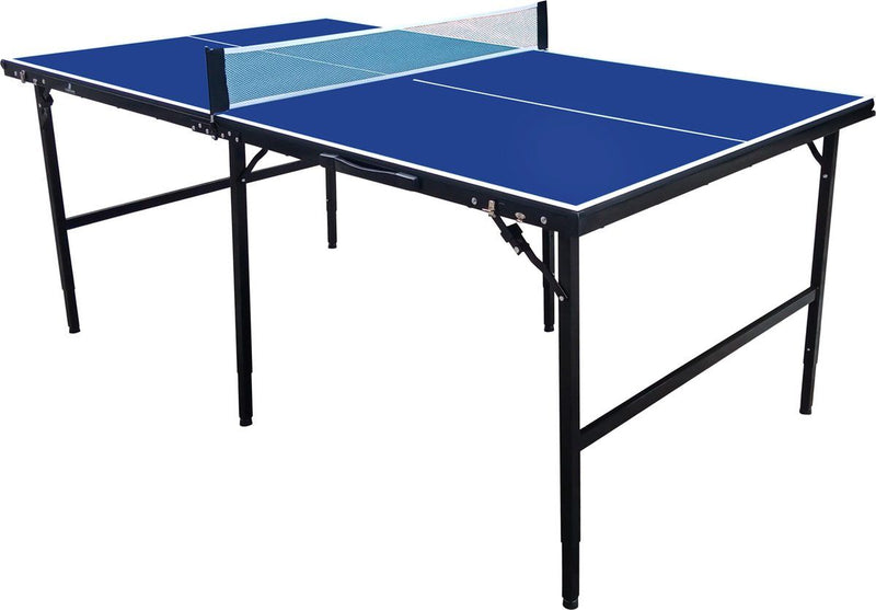 Table de ping-pong Cougar Midi 1800 - Portable et pliable - 180 x 102 x 65/76 cm - Bleu
