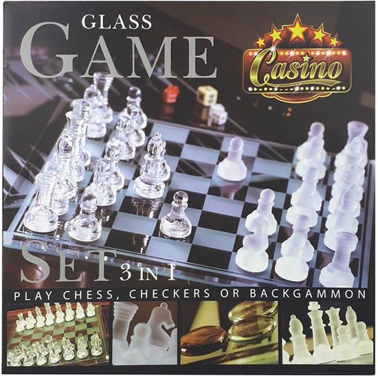 Set de jeux en verre (3 en 1)