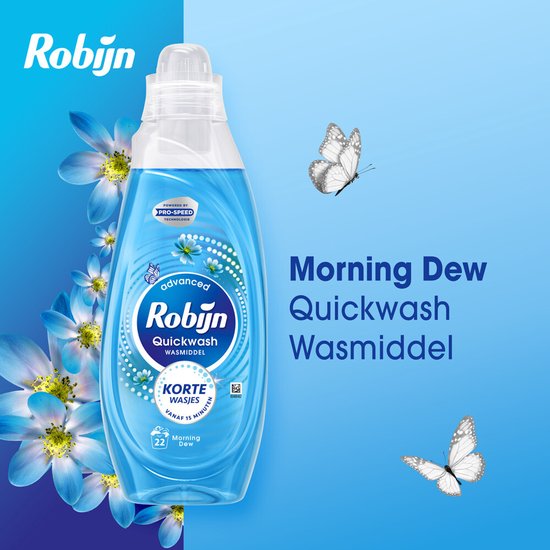 Robijn Advanced Quickwash Lessive liquide Morning Dew 22 lavages 837 ml