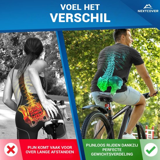 NEXTCOVER® Selle de vélo de randonnée avec mousse à mémoire de forme 3.0 - L'originale