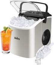 Machine à glaçons Aviro - 1.3L - Avec pelle à glace - Fonction auto-nettoyante - 12KG / 24U - 9 Cubes / 6 Min - Silver