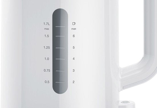 Bouilloire électrique Braun WK1100 2200 W, noir et blanc, en plastique, 2200 W, 1,7 L