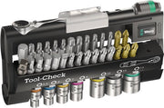 Wera 05073220001 Jeu de clés à cliquet Tool-Check 1 SB à 38 pièces (embouts et douilles)