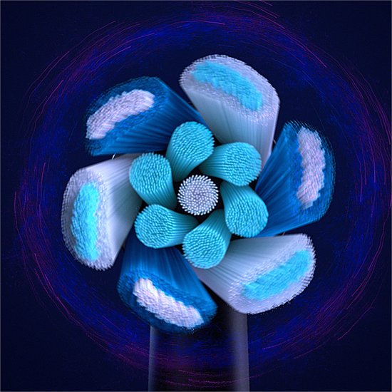 Oral-B iO Ultimate Clean Black - Brossettes pour brosse à dents - Lot de 8